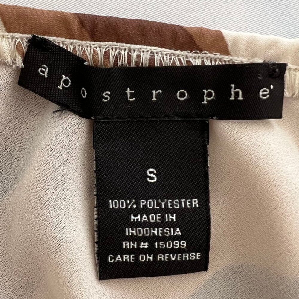 Apostrophe y2k Brown A-Line Retro Midi Skirt - Picture 6 of 6